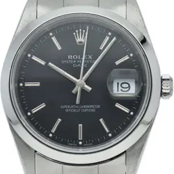 ROLEX OYSTER PERPETUAL DATE 15200(P) BOX WARRANTY STAINLESS STEEL MENSWATCH ...