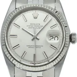 ROLEX DATEJUST MEN'S WATCH ANTIQUE 1601(3) K18WG/STAINLESS STEEL MENSWATCH S...