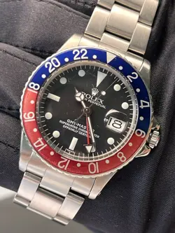 1970 Rolex GMT-Master Ref 1675 Pepsi on Oyster Bracelet w/ RSC Guarantee Card
