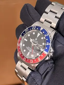 1970 Rolex GMT-Master Ref 1675 Pepsi on Oyster Bracelet w/ RSC Guarantee Card