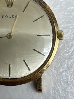 rolex cellini 18k gold watch mens 1960s Rare !! 18kt Gold 9577 Head Only 14.2dwt