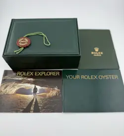 Rolex Mens Explorer 36mm Stainless Steel Black Dial Smooth Bezel Oyster 114270