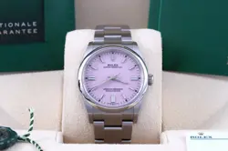 ROLEX 2024 OYSTER PERPETUAL 36 CANDY PINK BOX/PAPERS/CARD 126000 OP36