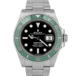MINT PAPERS ROLEX SUBMARINER 41MM DATE GREEN KERMIT STEEL WATCH 126610 LV BOX