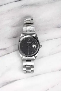 VINTAGE ROLEX OYSTERDATE PRECISION REF 6694 70S VINTAGE MANUAL WIND BLACK DIAL