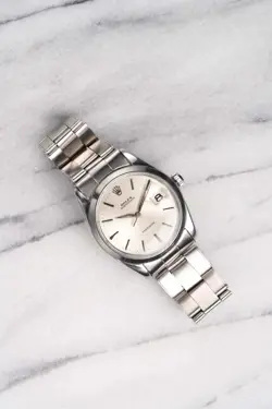 Vintage Rolex Oysterdate Precision Ref 6694 60s Manual Wind Silver Dial 34mm