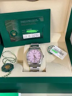 Rolex OP 126000 36mm. ORIGINAL CANDY PINK DIAL New/Unworn Boxes/Papers