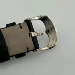 Rolex Cellini 50529 Dual Time 39mm Black Dial 18K White Gold Leather Box Paper