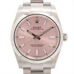 ROLEX OYSTER PERPETUAL 124200 SS AT PINK-FACE