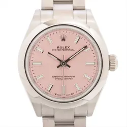 ROLEX OYSTER PERPETUAL 276200 SS AT PINK-FACE