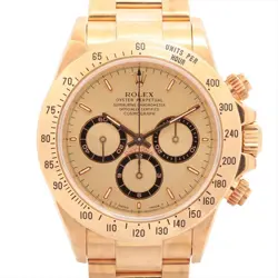 ROLEX DAYTONA 16528 YG AT CHAMPAGNE-FACE