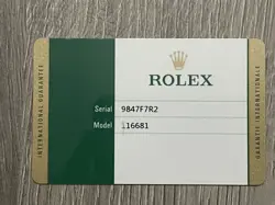 GENUINE ROLEX 116681