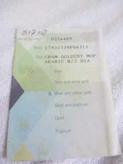 179313 WARRANTY