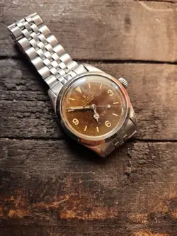 Vintage Rolex Explorer Tropical Dial Box And Papers From 1967 Watch