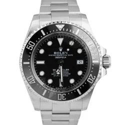MINT 2023 PAPERS ROLEX SEA-DWELLER DEEPSEA BLACK STAINLESS STEEL 44MM 136660 BOX
