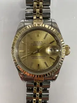 LADIES ROLEX OP DATEJUST REF: 69173 CHAMPAGNE DIAL 26MM TWO-TONE WATCH