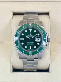 2019 ROLEX SUBMARINER “HULK” 40MM 116610LV GREEN DIAL