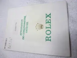100% ORIGINAL ROLEX REFERENCE 68278 WARRANTY PAPER FROM  SERIER W