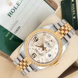 SILVER FLORAL 2-TONE