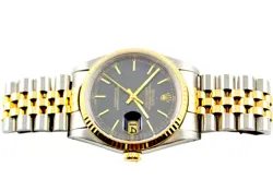 36MM ROLEX OYSTER PERPETUAL DATEJUST TWO TONE WATCH