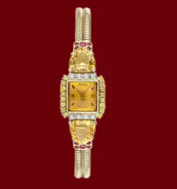 WATCH W/CITRIN DIAMONDS