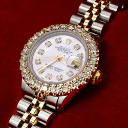 ROLEX DATEJUST 26MM 6917 PINK DIAMOND DIAL TWO TONE JUBILEE BRACELET