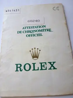 68240 WARRANTY PAPER
