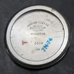 1966 Rolex 6694 OysterDate Stainless Steel 34mm Watch Patina & Potential NO RES!