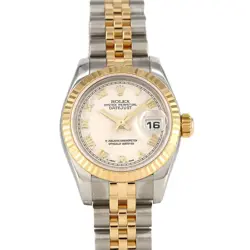 AUTHENTIC ROLEX DATEJUST 179173 SSXYG AUTOMATIC SERIAL INFO:D SERIAL  #260-00...