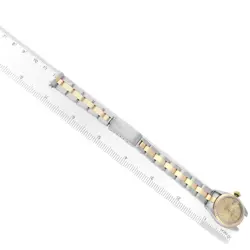ROLEX DATEJUST STEEL YELLOW GOLD CHAMPAGNE DIAL LADIES WATCH 69173