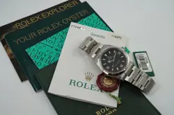 Rolex Explorer I 114270 Steel Box Papers Books Tags Complete c. 2003