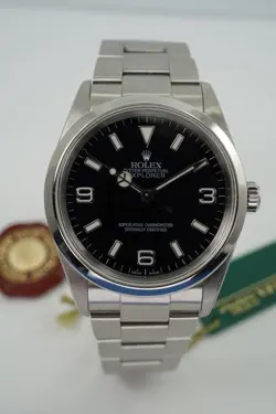 Rolex Explorer I 114270 Steel Box Papers Books Tags Complete c. 2003