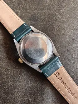 1960s Rolex Oyster Perpetual 34mm 1005 Champagne 18K Fluted Automatic Watch