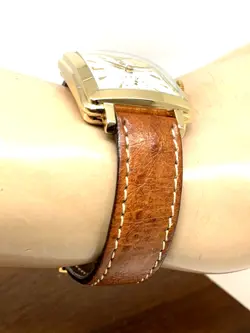 Rolex Precision 4645 Watch Vintage Swiss Automatic 14k Gold Case White Dial 31mm