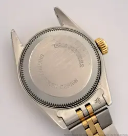 Vintage Rolex Datejust 69173 Ladies 18K Gold SS Two-Tone Jubilee Wrist Watch Box