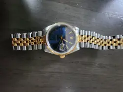 18K W/BLUE DIAL