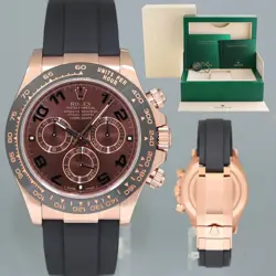 NEW 2022 ROLEX DAYTONA CHOCOLATE ARABIC CERAMIC 116515 ROSE GOLD 40MM WATCH BOX