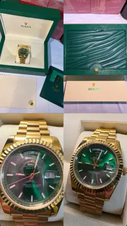 ROLEX DAY-DATE 228238 GOLD PRESIDENT BRACELET WITH GOLD BEZEL