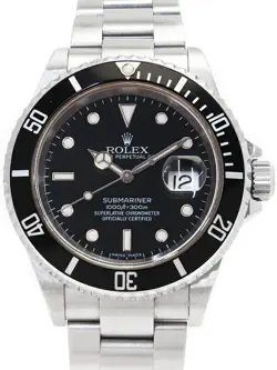 ROLEX SUBMARINER DATE 16610LN Z MEN'S AUTOMATIC #T052
