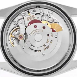 Rolex Datejust White Dial Engine Turned Bezel Steel Mens Watch 16220