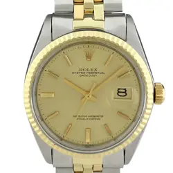 ROLEX DATEJUST 1601/3 YG AUTOMATIC MEN'S #BS130