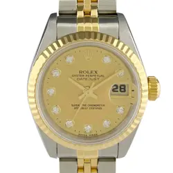 ROLEX DATEJUST 69173G YG DIAMOND AUTOMATIC LADIES #BS158