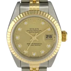 ROLEX DATEJUST 69173G YG DIAMOND AUTOMATIC LADIES #BS188