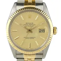 ROLEX DATEJUST 16013 YG AUTOMATIC MEN'S #BS161