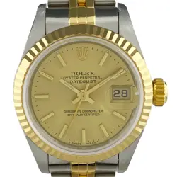 ROLEX DATEJUST 69173 YG AUTOMATIC LADIES #BS208