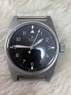 ROLEX Military Antique Watch Vietnam War Engraved Limited  Black Dial