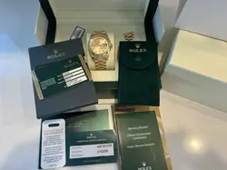 ROLEX DAY-DATE II PRES. 18K DIAMOND DIAL 41MM 2013 218238 BOX PAPERS 100% COMP.