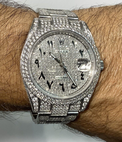 ROLEX 126300 DATEJUST 41 S/Steel 24.5CTS H/VS Natural White Diamonds! Very Nice