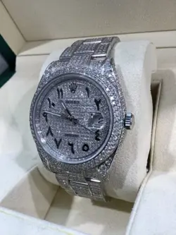 ROLEX 126300 DATEJUST 41 S/Steel 24.5CTS H/VS Natural White Diamonds! Very Nice