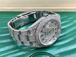 ROLEX 126300 DATEJUST 41 S/Steel 24.5CTS H/VS Natural White Diamonds! Very Nice